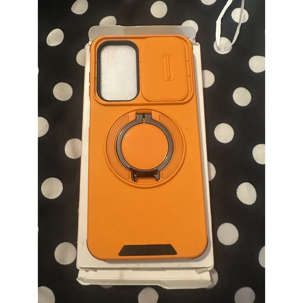 JAME Samsung Galaxy A16 A17 5G Case Slide Camera Cover Ring Kickstand Armor